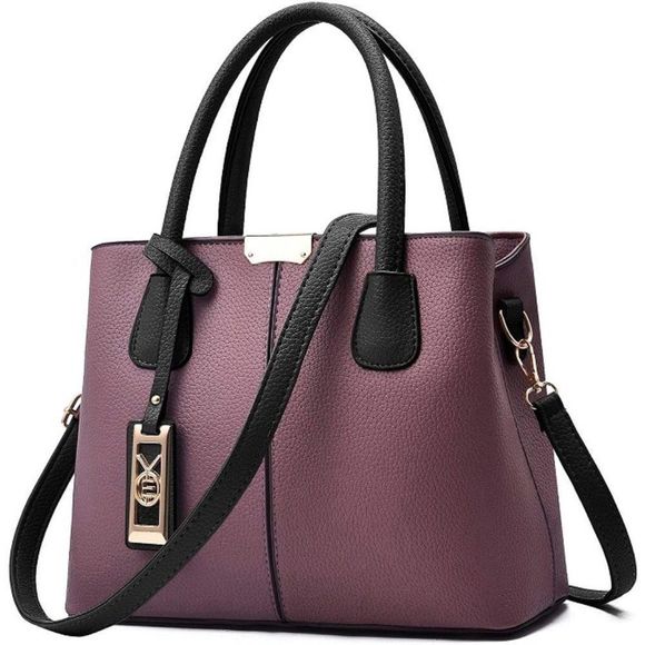 Handbags - IIL PU Leather Purses-C Purple Black